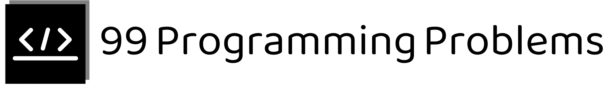 99-programming-problems-high-resolution-logo-black-transparent